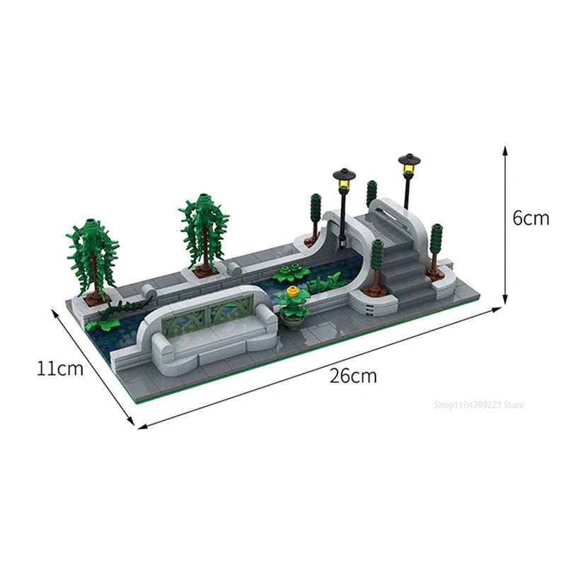 Bloques de construcción MOC71188, 425 Uds., construcción de Canal Modular, serie creativa, rompecabezas DIY para niños, juguetes de ortografía, regalo de cumpleaños