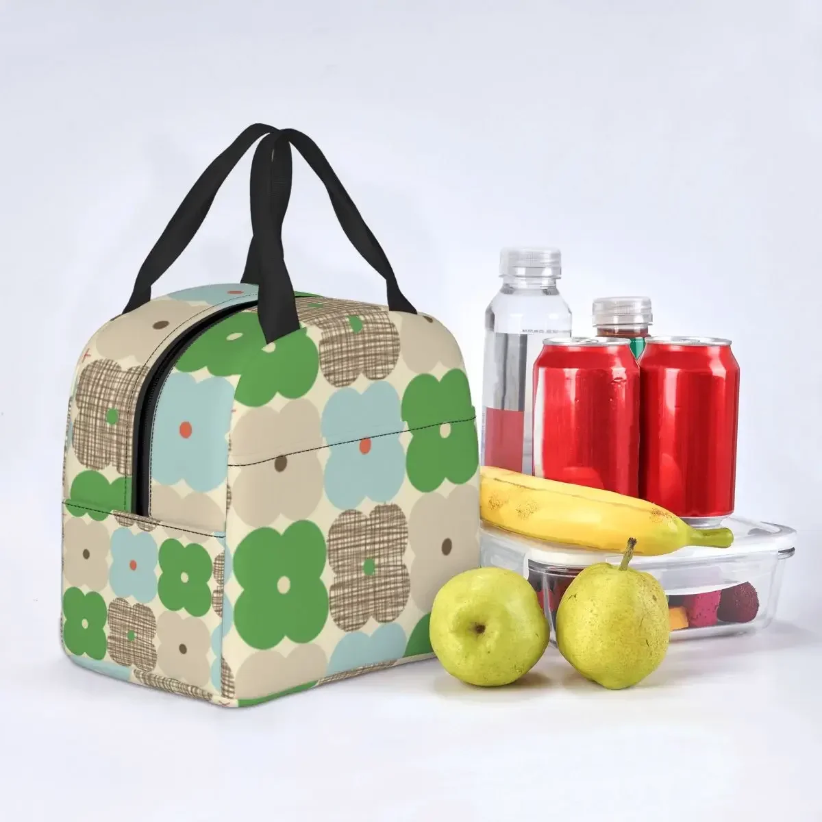 Orla Kiely Scandinavian Floral Portable Lunch Box for Women Waterproof Cooler Thermal Food Insulated Lunch Bag Children Student