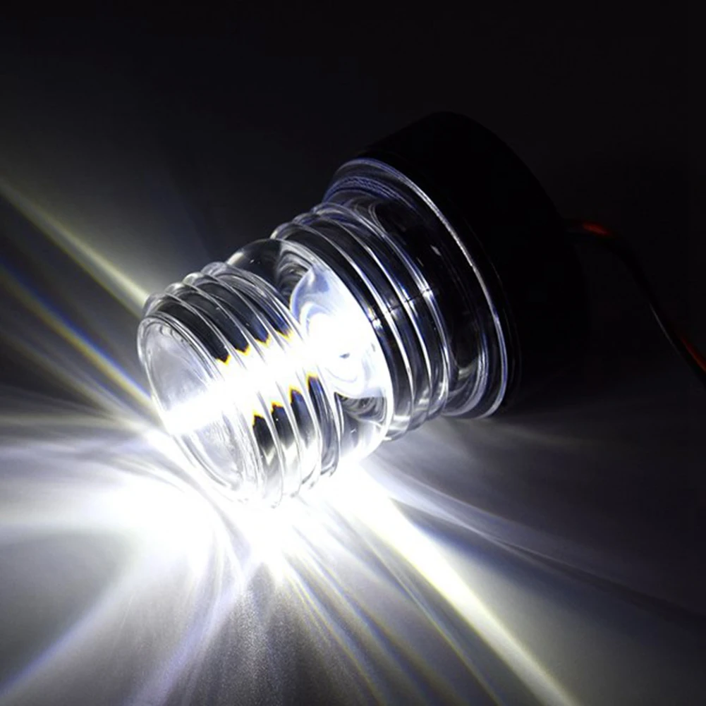 Luce di navigazione a LED pieghevole da 8 pollici Lampada di segnalazione a vela da 360 gradi per luce di ancoraggio di poppa per barche e yacht F