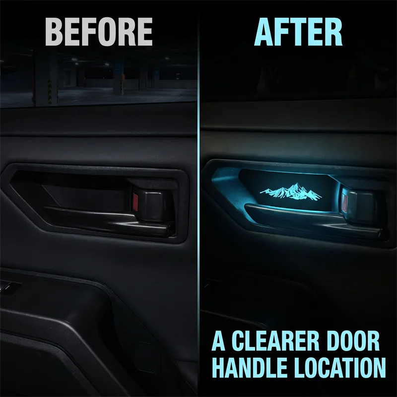 FOR 2026 xa60 Toyota RAV4 Interior Door Bowl with Ambient Lighting LED Lighted Door Bowl Synchronized Light