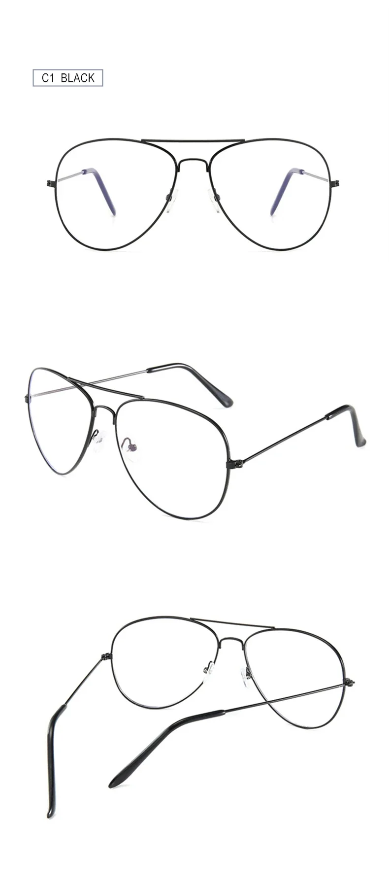 SWOKENCE Myopie Rezept-0,5 zu-10 Frauen Männer Polit Legierung Rahmen Kurzsichtig Brille Astigmatismus Angepasst F067 – Detail 11