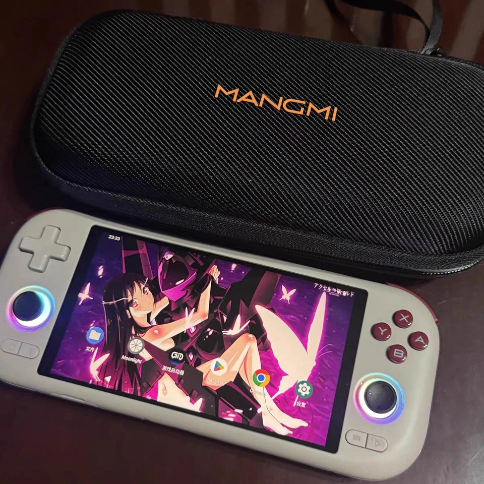 

Игровая консоль MANGMI AIR X на базе Snapdragon 662, Android, Wi-Fi, экран 5,5 дюймов, RGB-джойстик, линейные триггеры, портативная игровая приставка