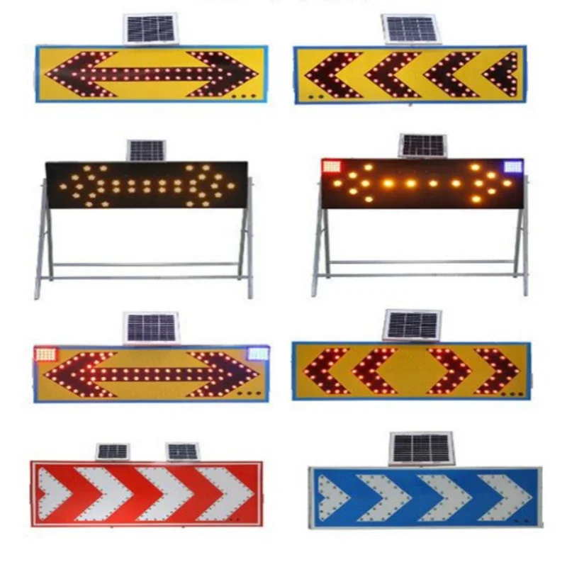 Verkehrs pfeil Zeichen Anhänger, Pfeil LED Warnschilder Anhänger, Anhänger montiert große LED Pfeil brett Ampel