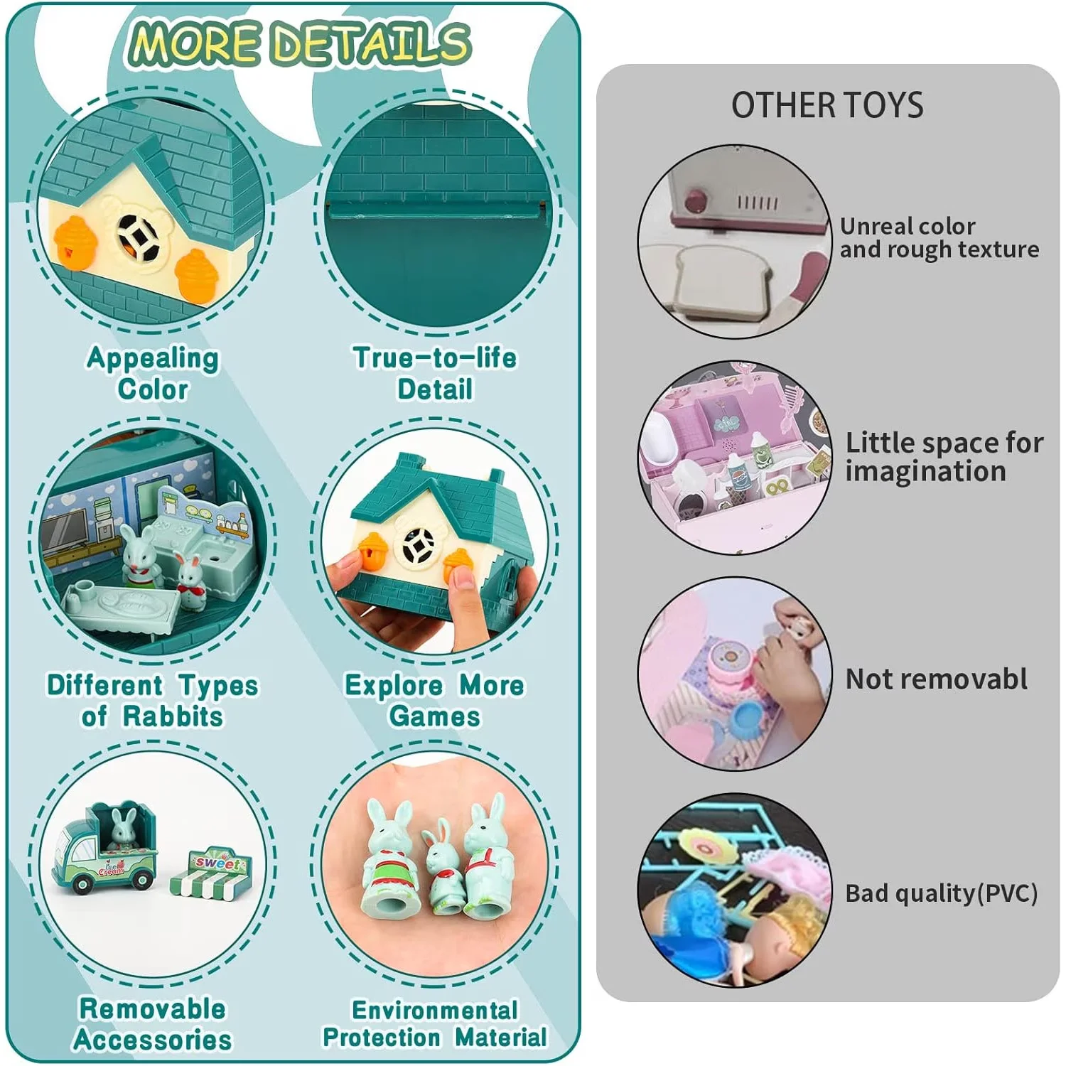 مجموعة تمثال أباكوراسي، 32 قطعة، كازا بليابيليا، إكسسوارات صديقة للبيئة، لطفريات #4