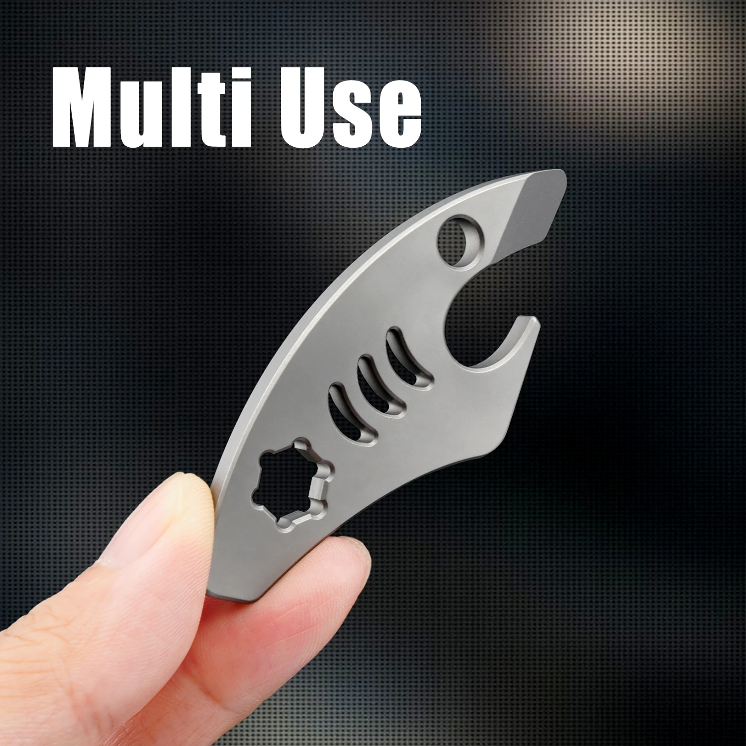TC4 Titanium Alloy Multifunctional EDC Tool Portable Pocket Bottle Opener Torx Wrench Mini Pry Tool Outdoor Everyday Carry Keych