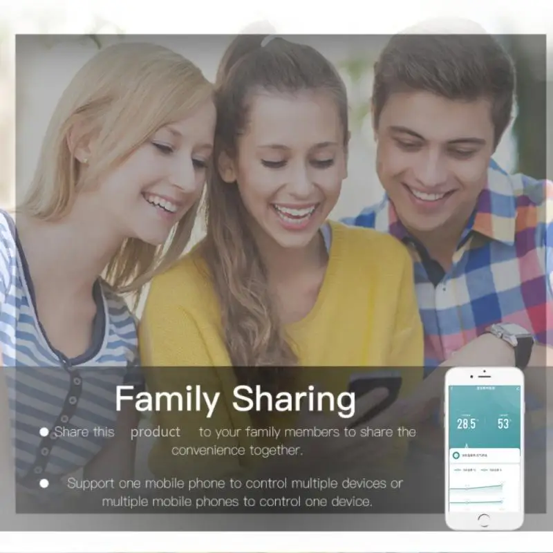 For Tuya Temperature Humidity Sensor Remote Monitoring Intelligent Linkage Monitor Smart Home Work With Alexa Assistant