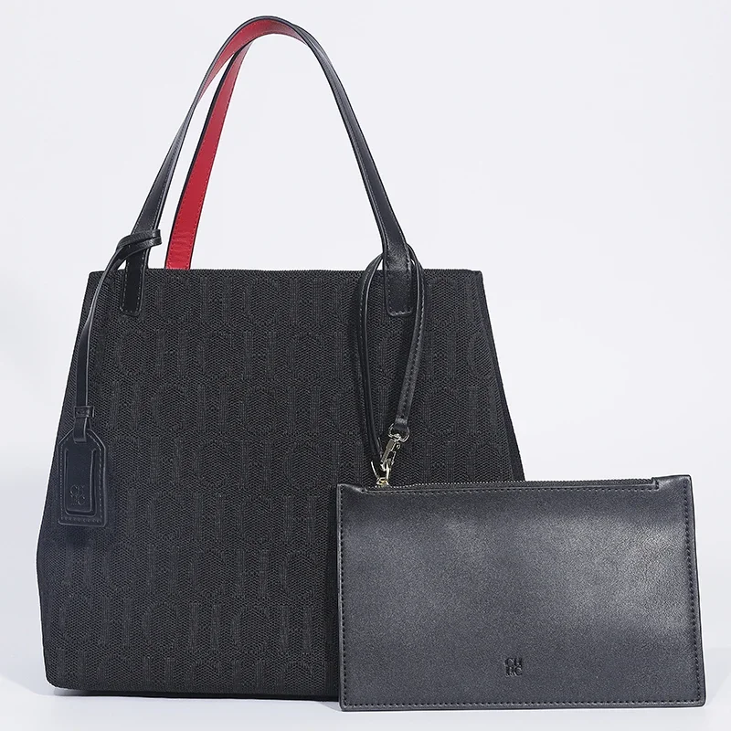 حقيبة يد ذات سعة كبيرة من CH أنيقة وأنيقة وواسعة للتنقل اليومي إلى الأمام مع حقيبة تسوق أنيقة للسيدات #2