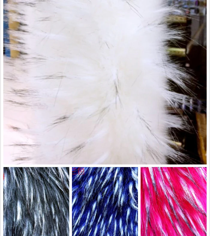 High-grade thick imitation raccoon long plush cloth,COSPLAY decorative faux fur fabric,160cm*45cm(half yard)/PCS