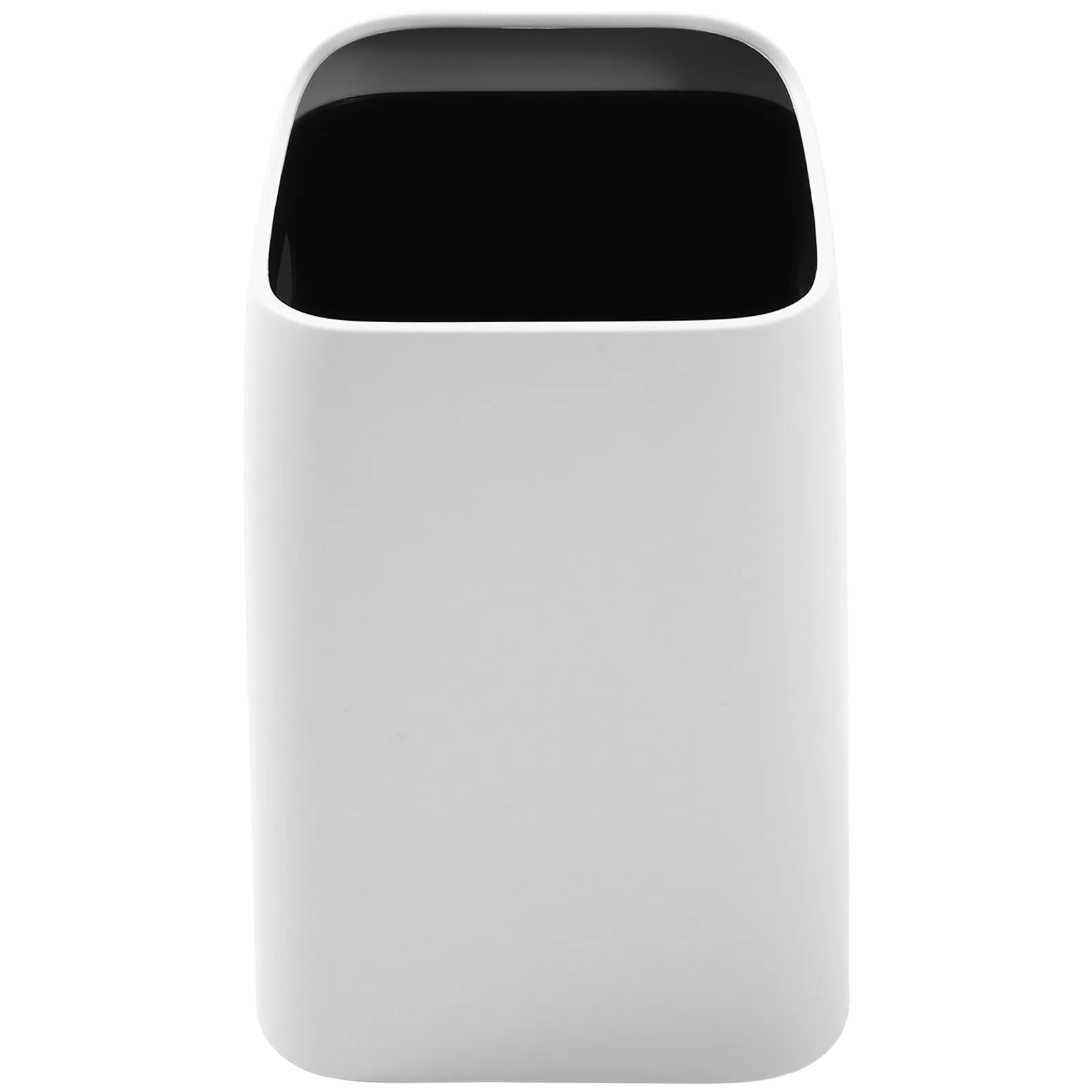 Nordic Minimalist Double Layer Slanted Mouth Trash Can Large Capacity Plastic Garbage Bin for Kitchen Bathroom Bedroom Office