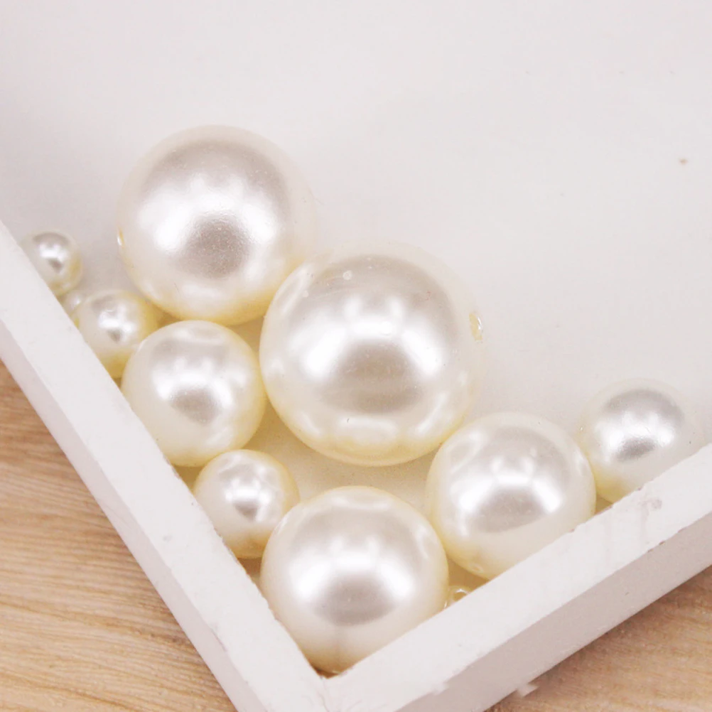 

70pcs Shiny Abs Plastic Durable Pearl-Like Loose Beads For Diy Earrings Jewelry Making Bracelets Artificial Pearl Beads