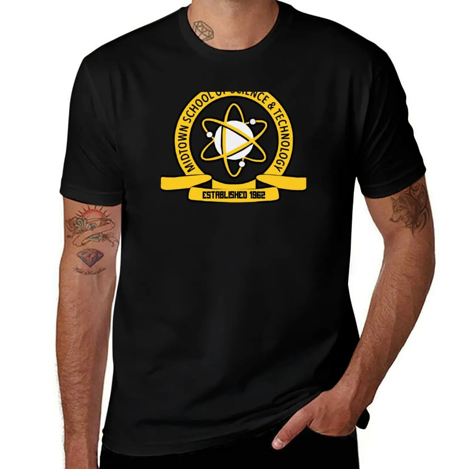 

Midtown highschool T-Shirt t shirt men 100% cotton luxury brand t shirts for man slim fit T-Shirt