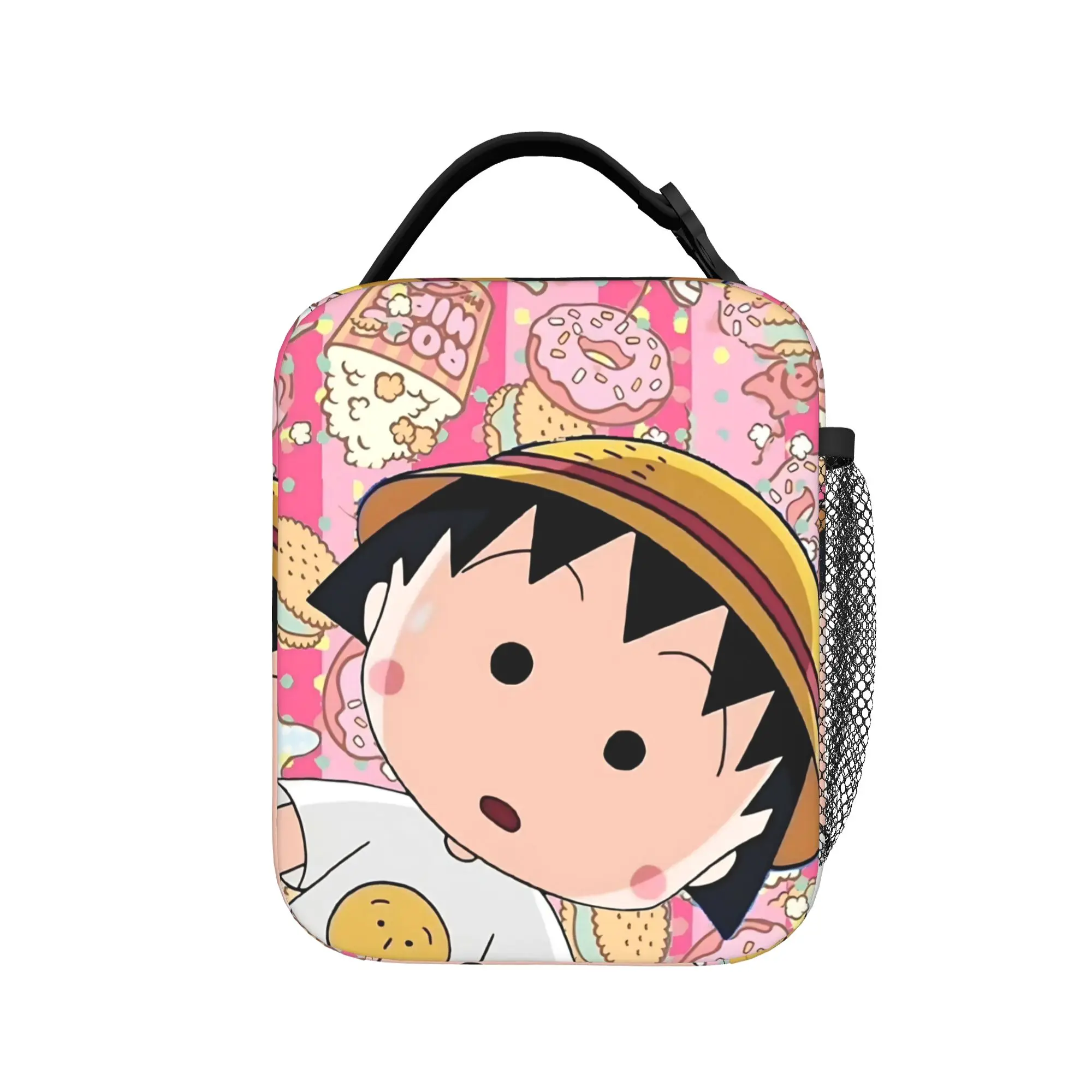 Marukos Dessert Donuts Bakery Pastries Kawaii Insulated Lunch Bags Cooler Bag Reusable,Lunch Container  Large Tote Lunch Box