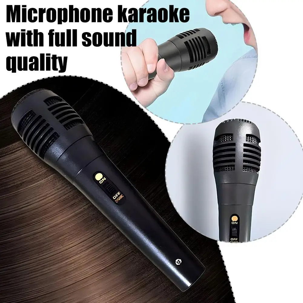 Bluetooth Speaker Wired Microphone 23CM Karaoke Microphone Shockproof Microphone Head Built-in Anti-noise Cotton