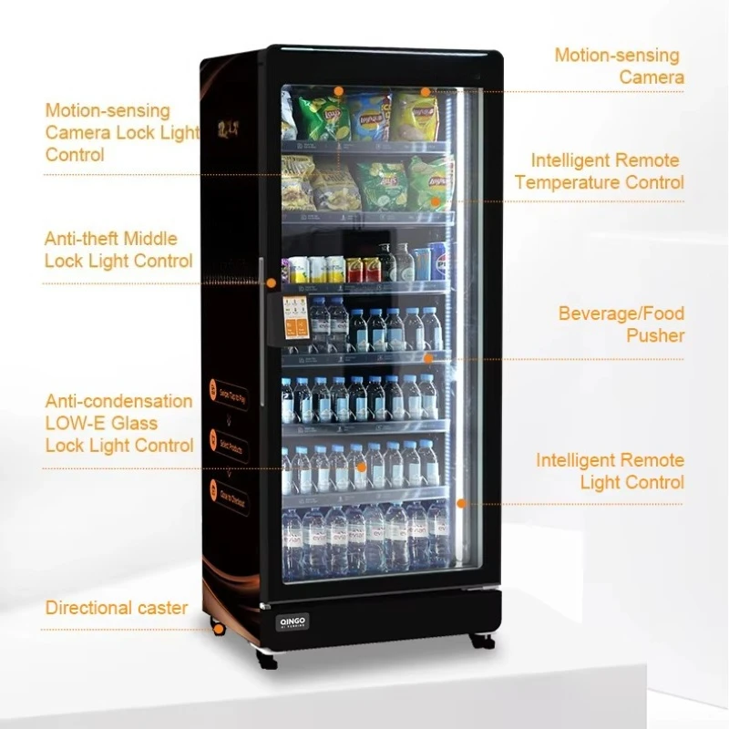 Customized Hot Selling 24 Hours Large Capacity Automatic Combo Snacks Drinks Food Vending Machine Drink Vending Machine