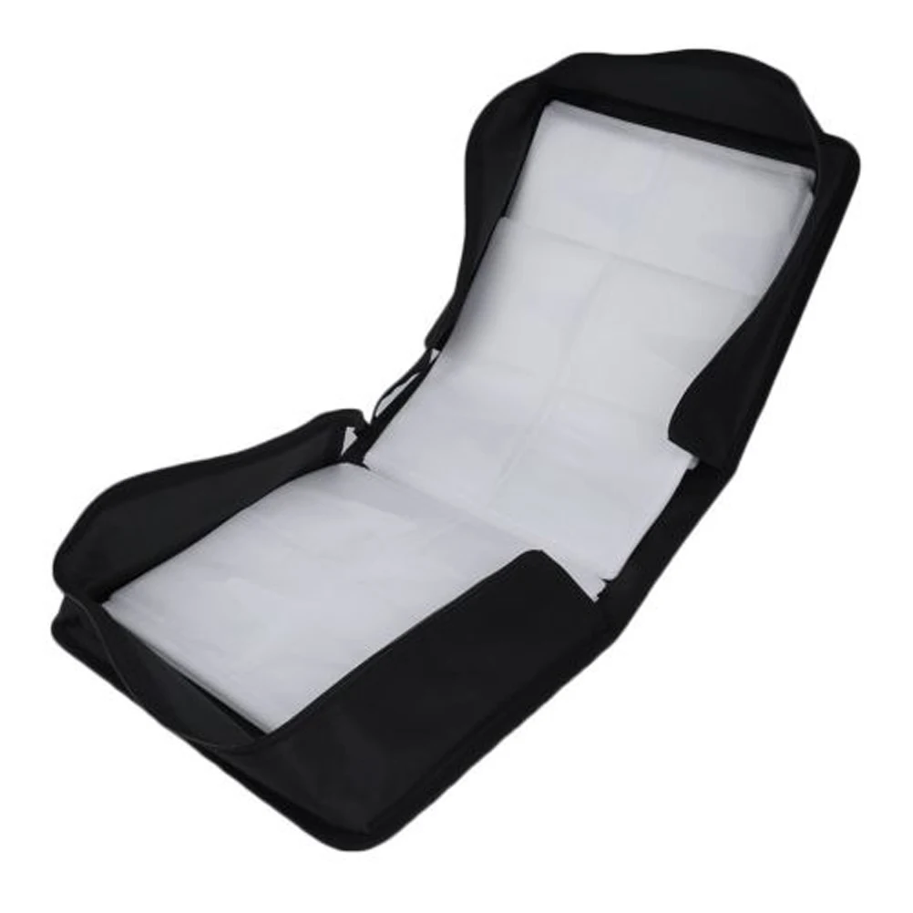 

Large Capacity Cd Dvd Wallet Portable Storage Case Dustproof Zipper Disc Organizer Media Box Holder Black Cd Rack