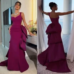 Customized Elegant Jersey Pleat Trumpet One-shoulder Long Dresses Homecoming Sparkle Chinese Style