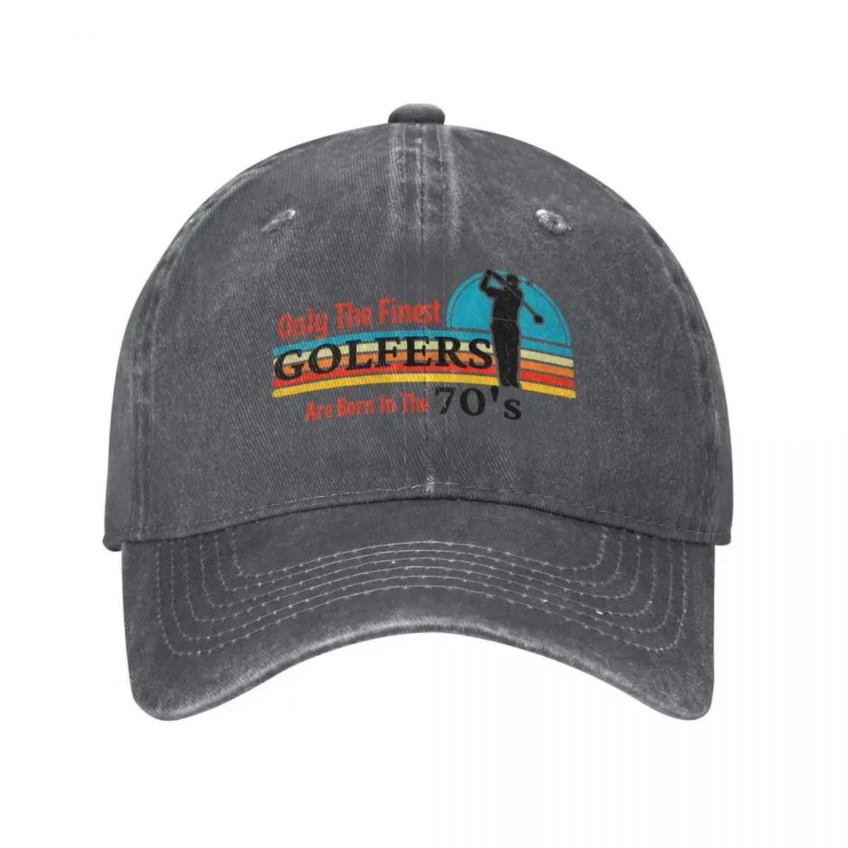 The Finest Golfers Are Born In The 70's - Golfing Baseball Cap black Sunhat Beach Caps Male Women's