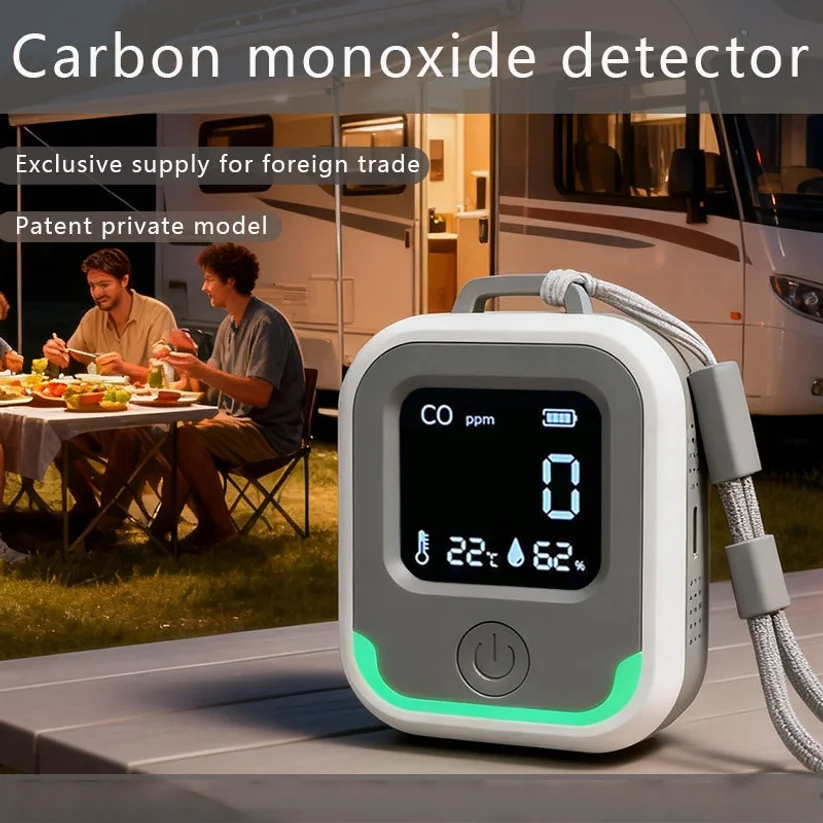 

3-in-1 Carbon Monoxide Detector Portable Outdoor Camping Temperature And Humidity Carbon Dioxide Alarm Co Detector