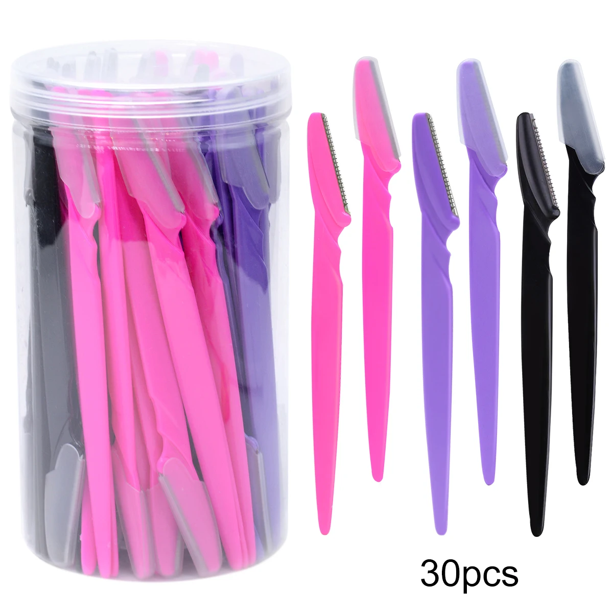 Eyebrow Razors With Container Facial Eye Brow Trimmer In Case Hair Removal Shaver Safe Blades Trimming Tools
