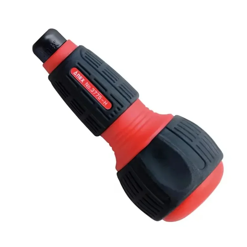 ANEX 3775-H Multifunctional Screwdriver Handle, Non-slip 1/4'' Bit Holder Adapter, Japan Hand Tool view 3