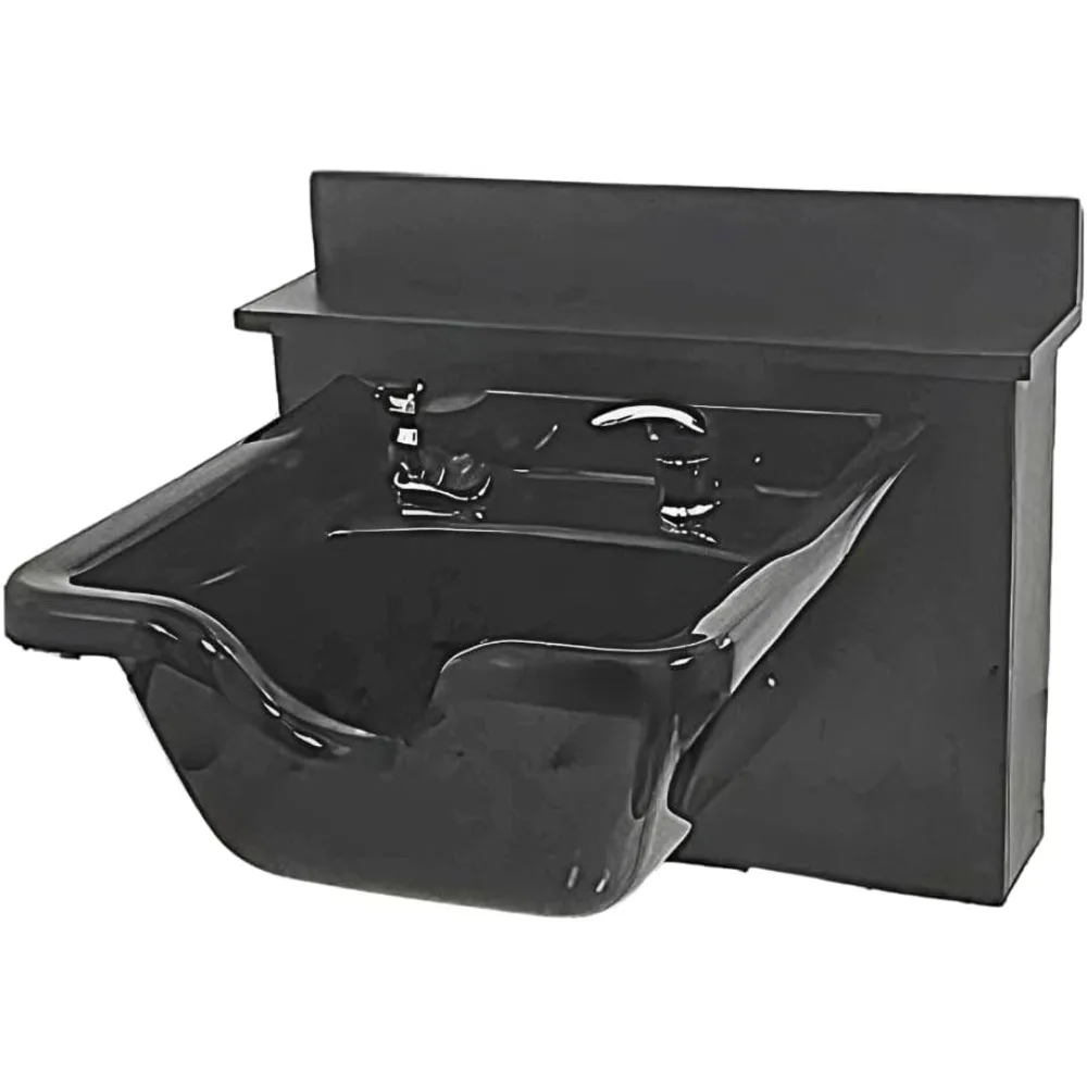 وعاء شامبو بلاستيكي ABS مثبت على مربع أسود، خزانة سوداء
