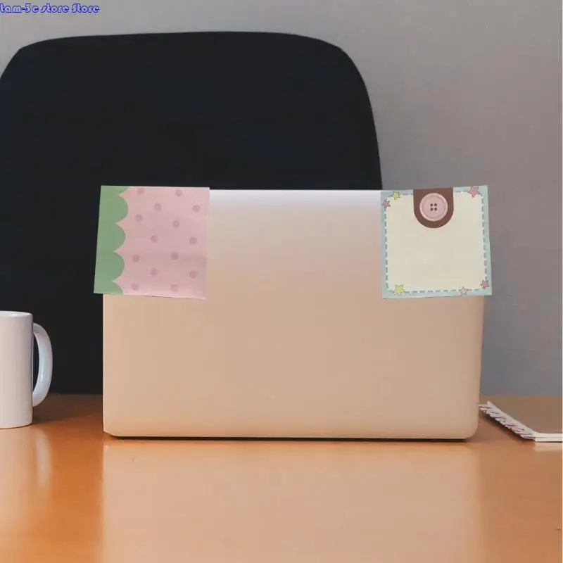 D0UA Cartoon Note Pad 75x75 см. 50 листов переработанные бумаги Memopad маленькие блокноты