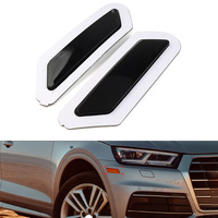 Black Car Front Bumper Reflector Indicator Side Marker Lamp Turn Signal Light For Audi Q5 SQ5 2018 2019 2020