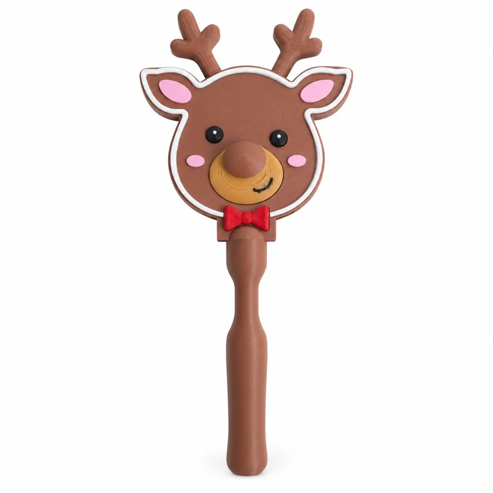 3D Printed Christmas Tap Wand Removable Card Slot Handheld Contactless Card Wand Interchangeable Card Snowflake