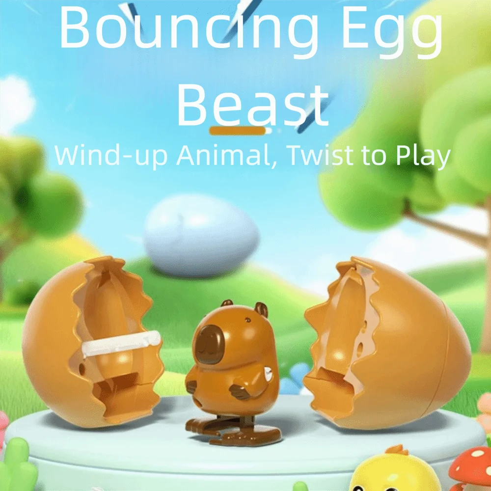 

Fun Gadget Creative Bouncing Egg Cartoon Walking Action Wind-up Animal-shaped Wind-up Mechanism Egg Incubator Birthday Gifts