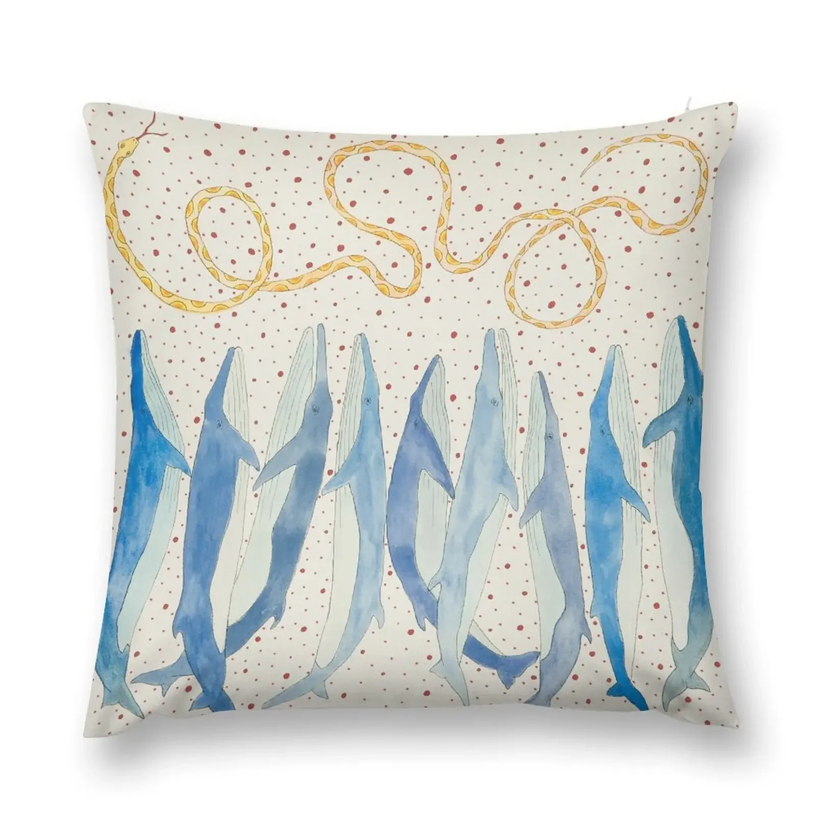 Fin Whales Praying Throw Pillow Cushions For Decorative Sofa Throw Pillow Sofa Cushion Cover pillow