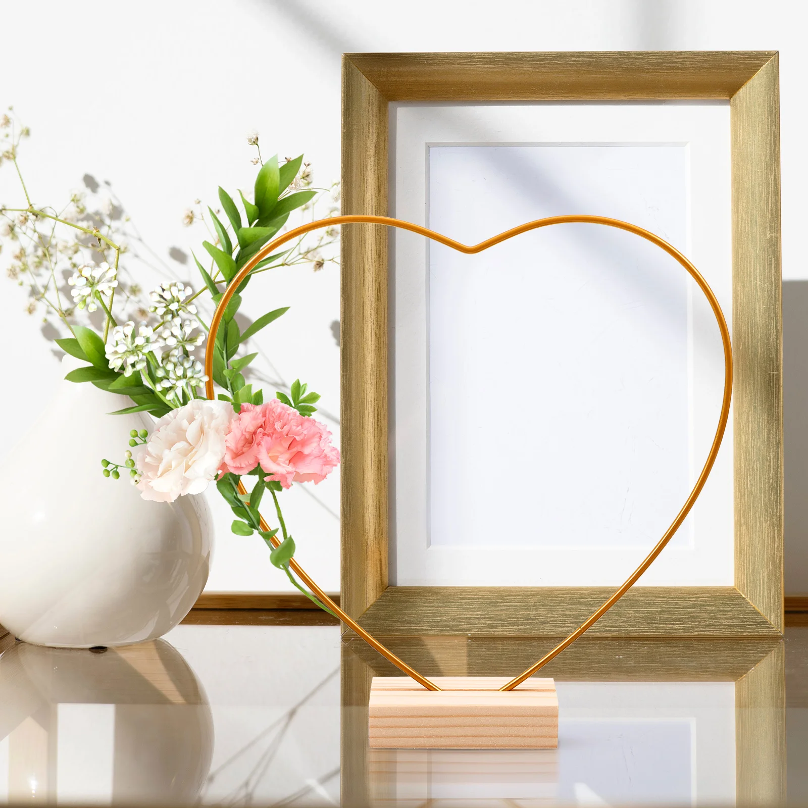 

Floral Wedding Garland Ornaments Hoop Table Centerpiece Mirror Bulk Wreath Making Stand