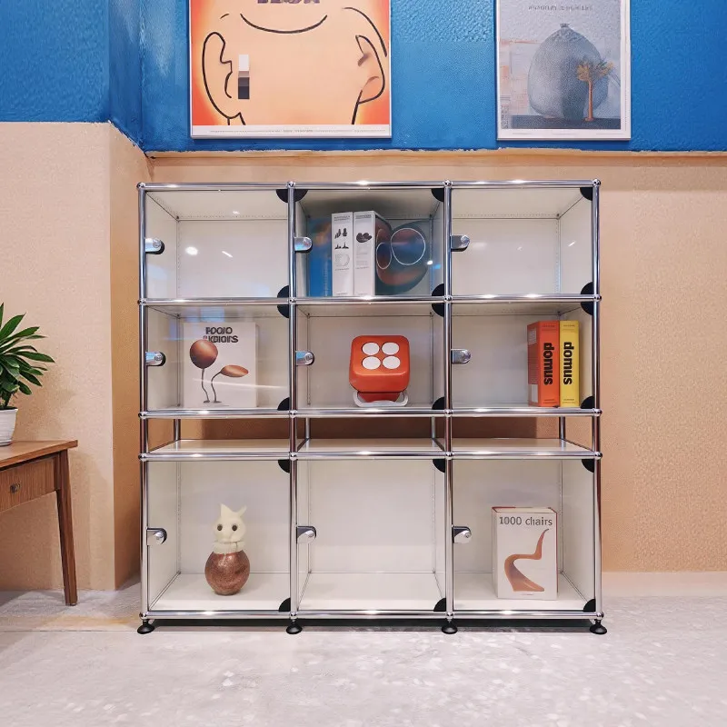 Glass Display Cabinet Multi-grid Display Cabinet Storage Cabinet Storage Cabinet