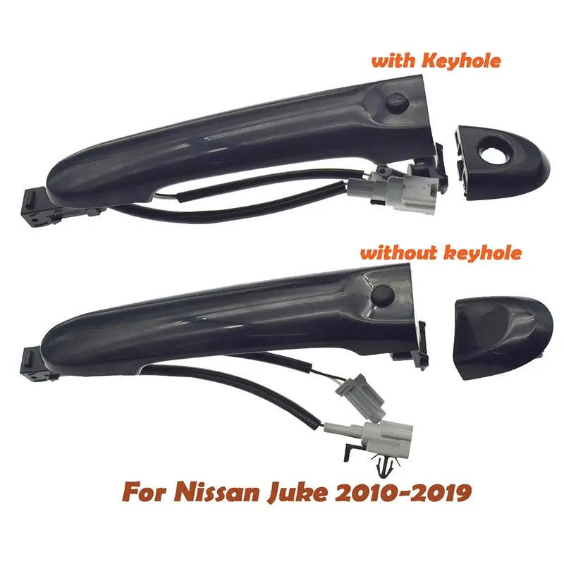 1Pair Front Door Handle Keyless Entry 82644-1FA5A 80640-1FA5B For Nissan Juke F15 2010-2019 Car Inductive Outer Handle-N29R