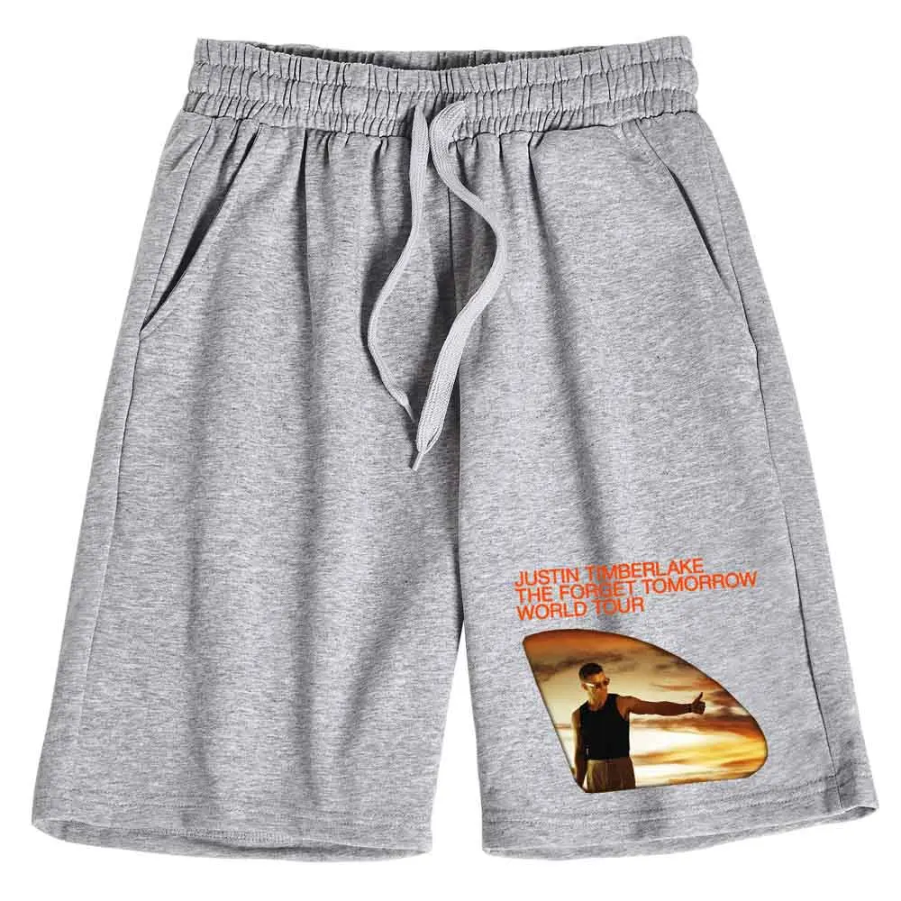 Justin Timberlake The Forget Tomorrow World Tour 2024 Cotton Trousers Unisex Casual Beach Summer Short Pants Super-short