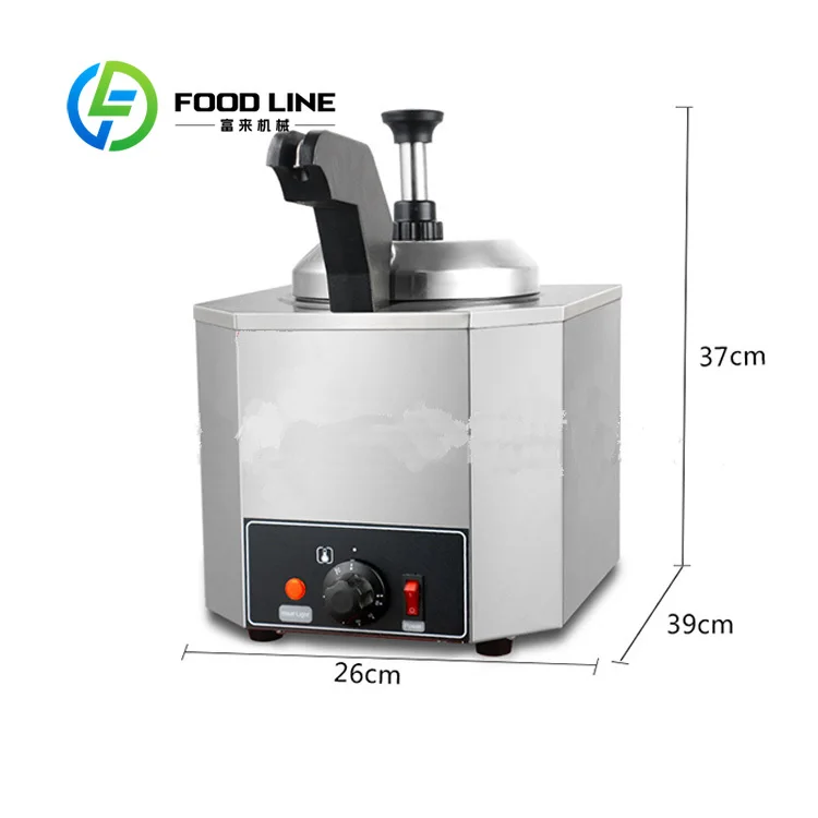 Customized Commercial Cheese Sauce Warmer Nachos Cheddar Heater Dispenser Electric Melting Pot Catering Equipment