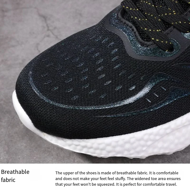 Outdoor Casual Sport Shoes Men Comfortable Breathable Mesh Upper Anti Slip Abrasion Resistant Lightweight Soft Sole Sneaker