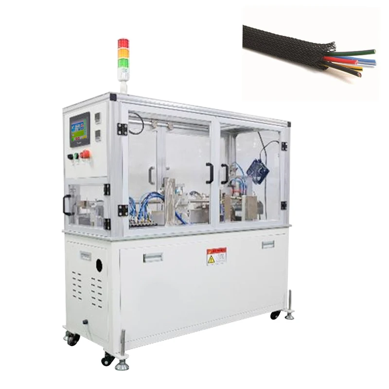

Automatic Expandable Braided Sleeve Cutting Inserting Machine EW-1130 For Wiring Harnesses