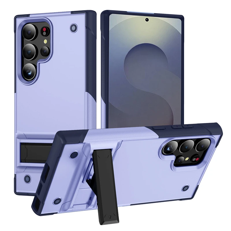 

Прочные бронированные чехлы для Samsung Galaxy S25 S24 S23 S22 S21 S20 Ultra Plus Чехол с подставкой для телефона Samsung S23 S21 FE Задняя крышка