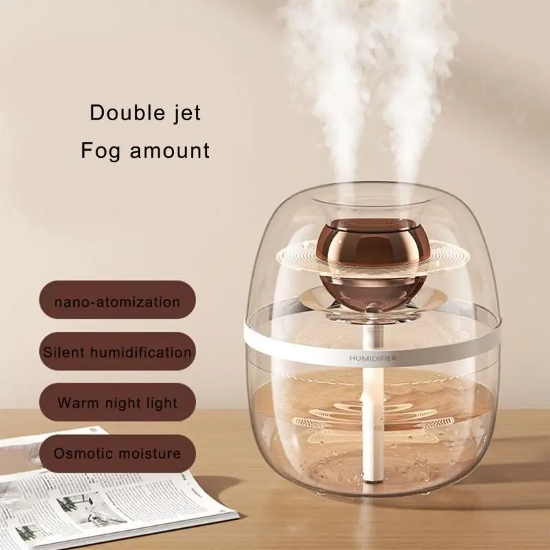 مرطب هواء 3 لتر للمنزل USB C لأجهزة تنقية الهواء ذات سعة كبيرة للضباب الثقيل
