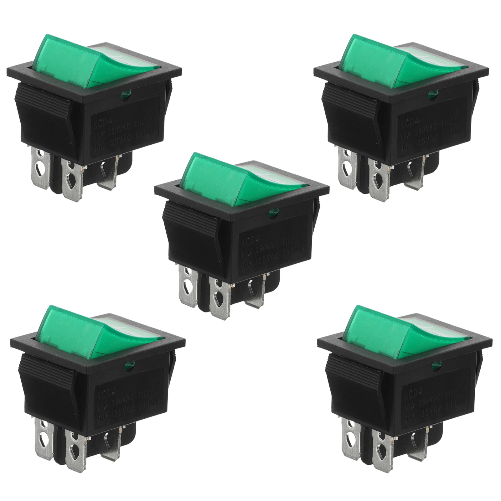 

5pcs Rocker Switch Low Voltage DC Disconnect Car Start Brake Type Toggle On Off Switch High