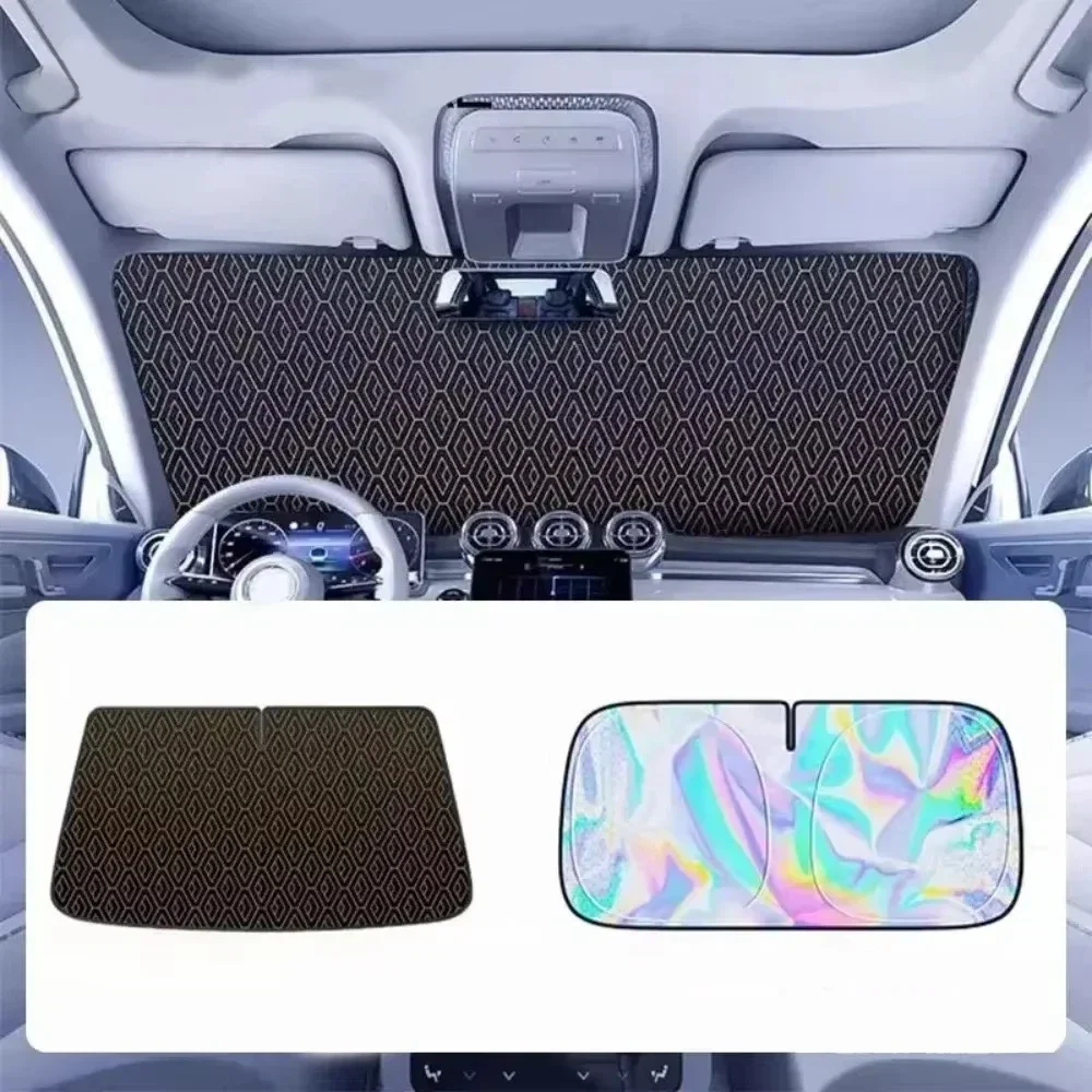 Foldable Windshield Sun Shade Extra-Large Full Coverage Car Interior Sun Visor Summer UV-Reflective Cooling Sun Protection Cover