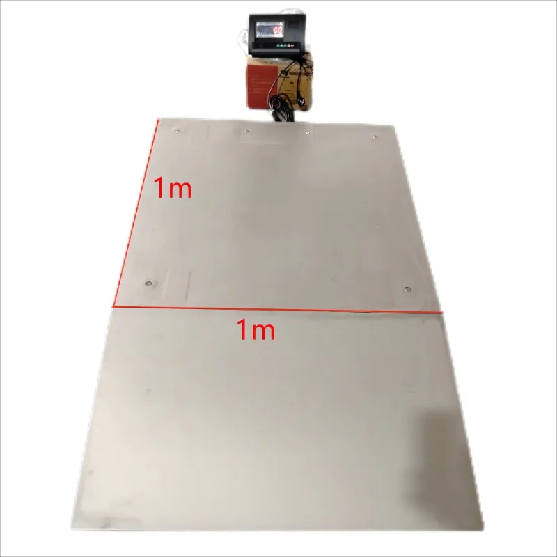 Platform scale digital weighing stainless steel platform scale 1x1m waterproof scale 2000kg with A12e weighing indicator