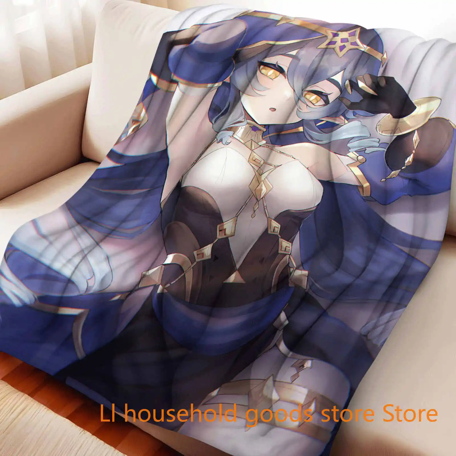 

Genshin Impact Layla Blanket for Super Soft Cute Blanket for Travel Bedding Couch Sofa Blanket Birthday Gift