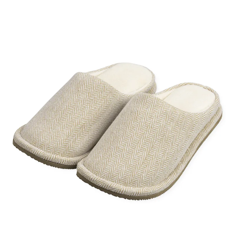 Home Slippers, High-quality Men's Solid Color Large Toe Slippers, Jacquard Waterproof and Anti Slip Slippers, Couples