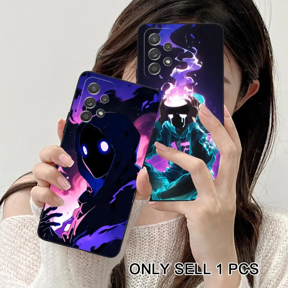 Hoodie Ghost Phone Case for Samsung Galaxy A26 25 24 23 22 21 17 16 15 14 13 12 11 5G Soft TPU Shockproof Cover