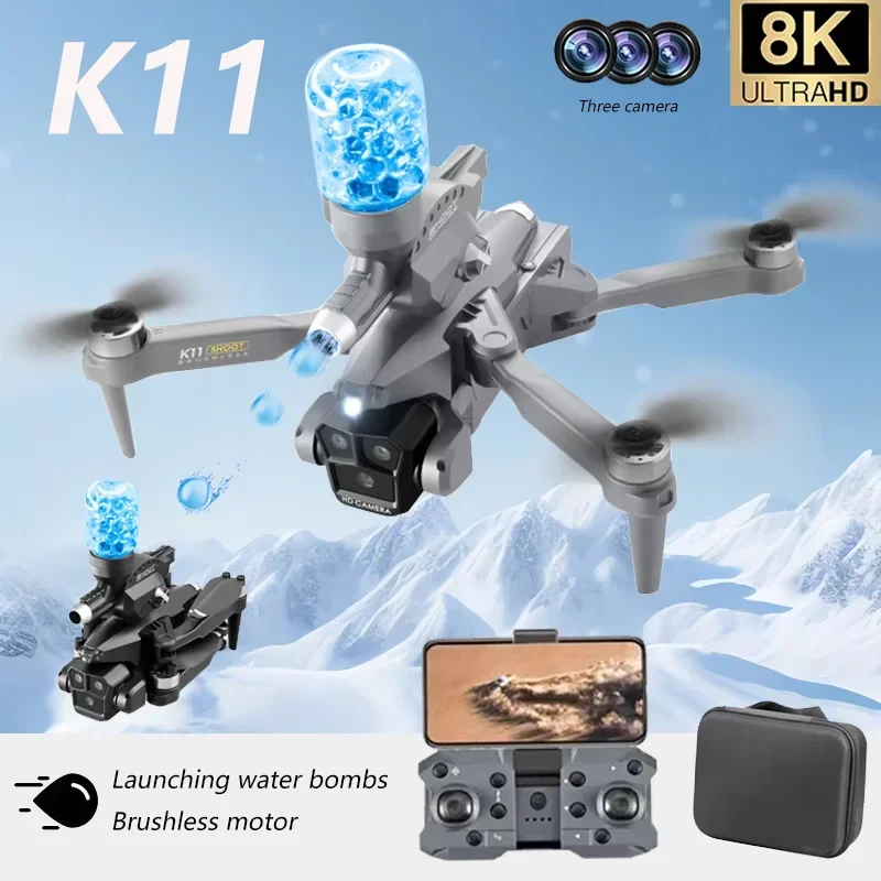 New K11 MAX Drones 5G WIFI HD 8K Camera Professional Brushless Motor Obstacle Avoidance Foldable Remote Control Quadcopter Gifts