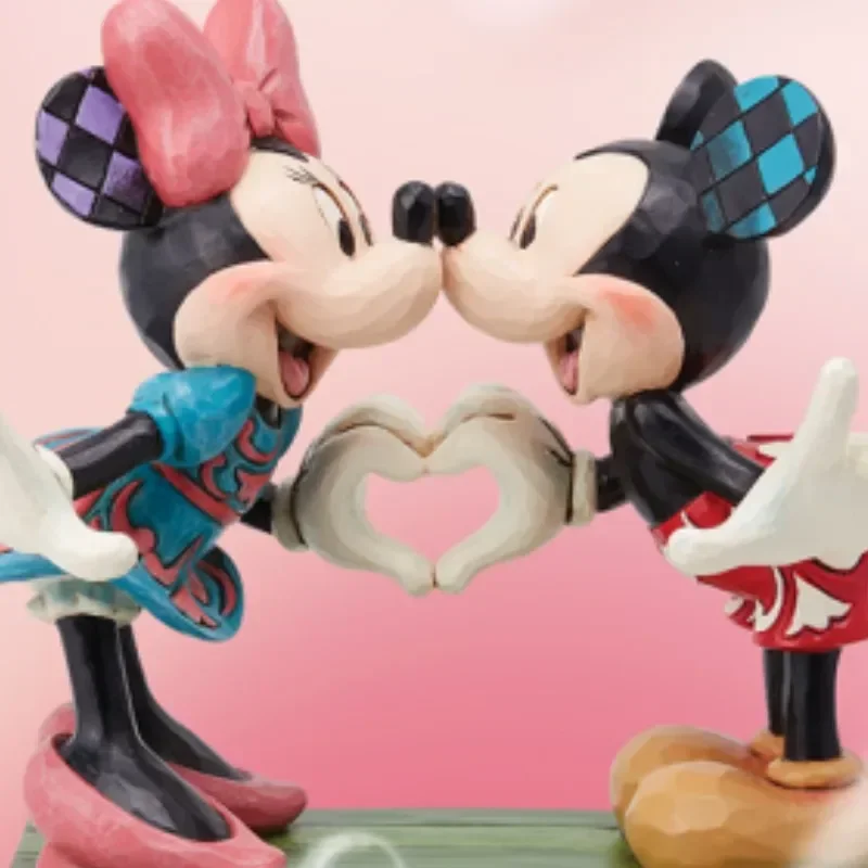 Disney-Bolígrafo de Mickey Mouse genuino hecho a mano, Mickey, Minnie, adorno de recarga, muñeca de figura de Anime, regalo Kawaii hecho a mano