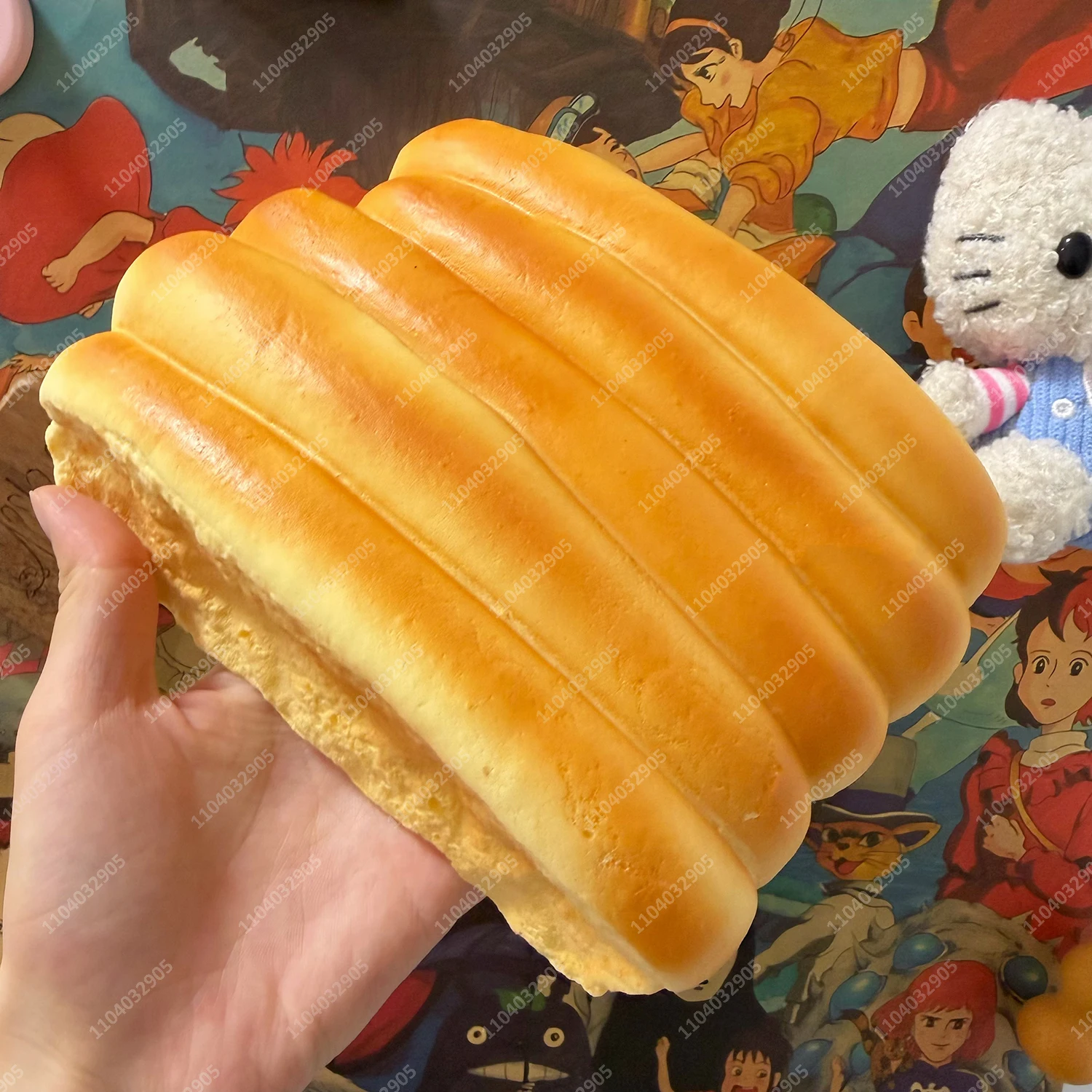 Milk Bread Rolls Slow Rising Wet Rebound Chinese Row Bread Squishy ASMR Sensory Stress Relief Fidget School Desk Toys for Adults