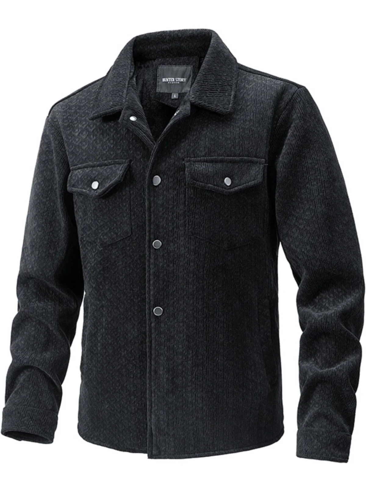 

Мужская демисезонная куртка-бомбер с начесом, повседневная, городская, вязаная, с подшитым низом, осенне-зимнее пальто