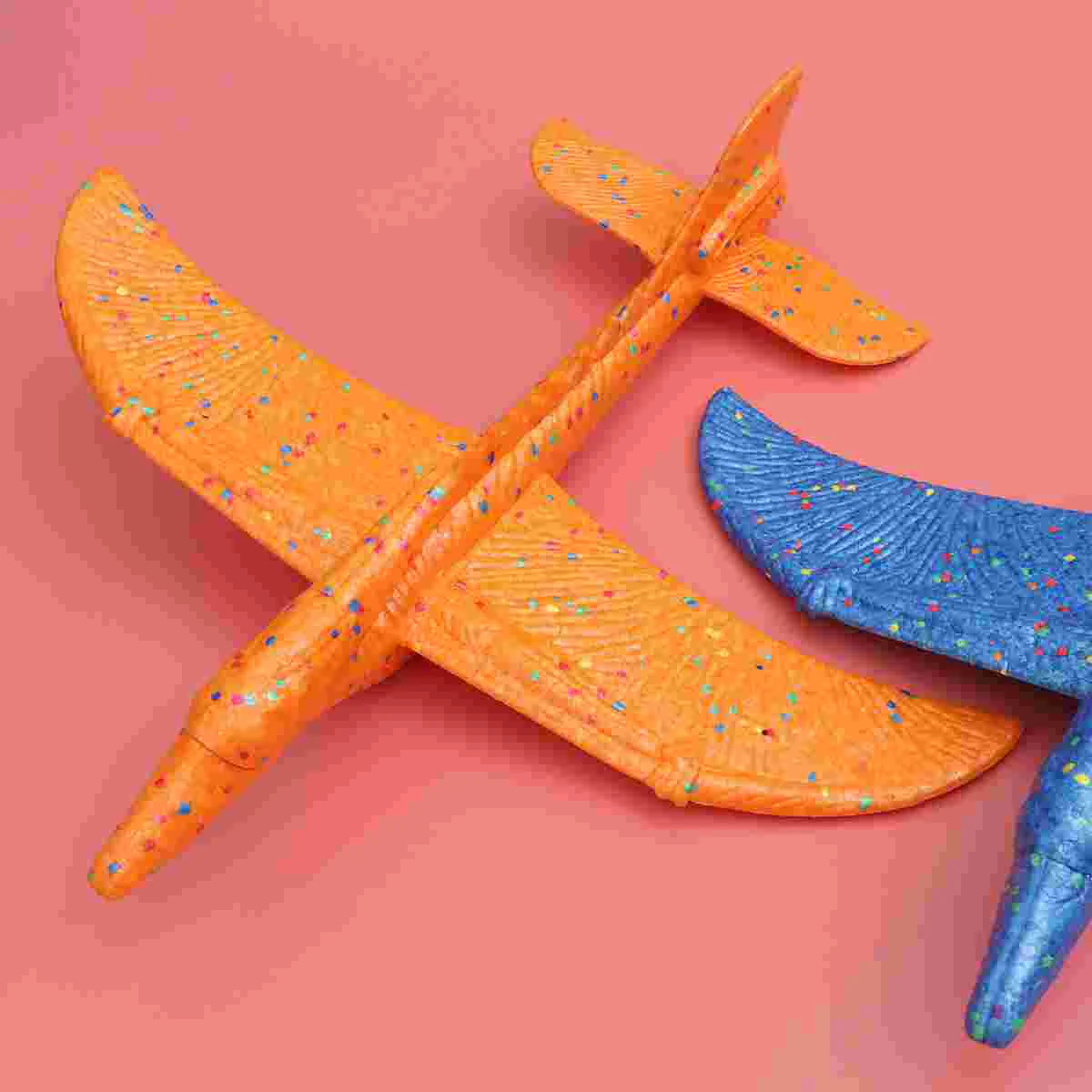 

2 PCS Fly Back Feature Children's Toy Airplane Hand Throw Level Circle Flying Pterosaur DIY